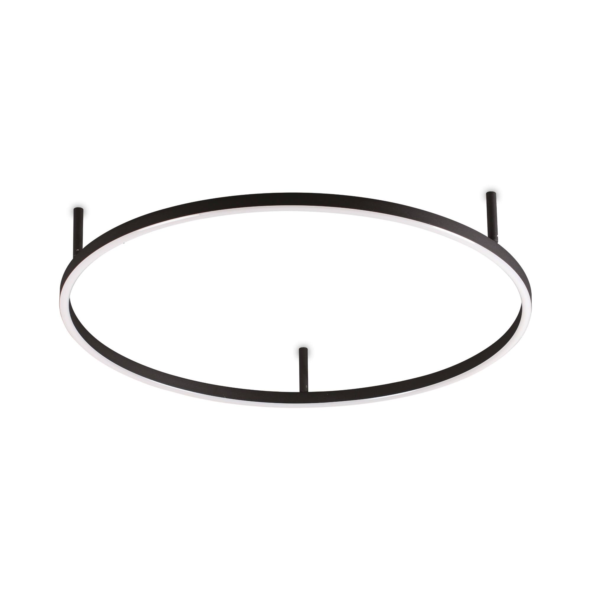 Oracle slim pl d070 round plafonnier noir pour plafond bas - 2