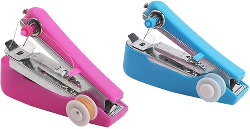 Mini máquina de coser de mano de una sola puntada, máquina de coser manual portátil, mini máquina de alcantarillado, máquina de coser a mano para