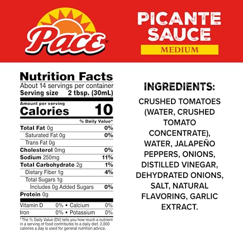 Image of Pace Medium Picante Sauce, 16 oz Jar (12 Pack)