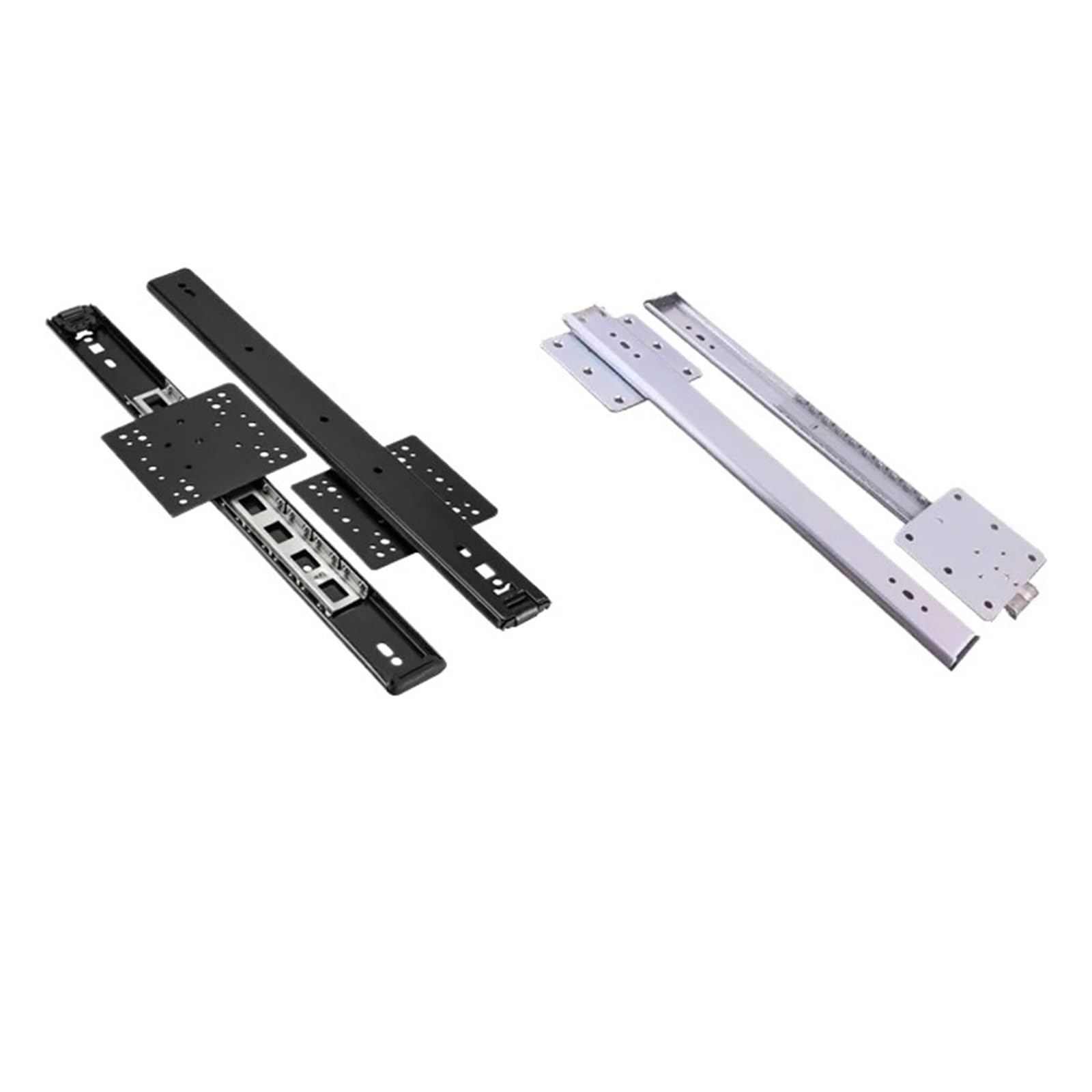 Drawer Runners, Drawer Slides Cabinet Accessories Steel Ball Black(14 Inch Black)