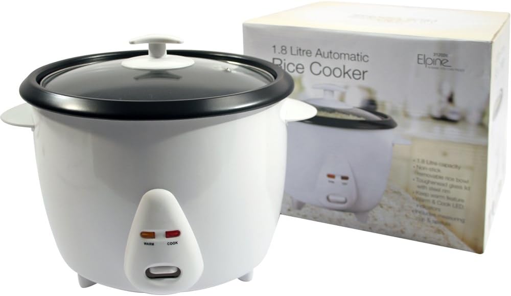 Cookworks 1.5L Rice 500 Watts Cooker - Black : Amazon.co.uk: Home & Kitchen