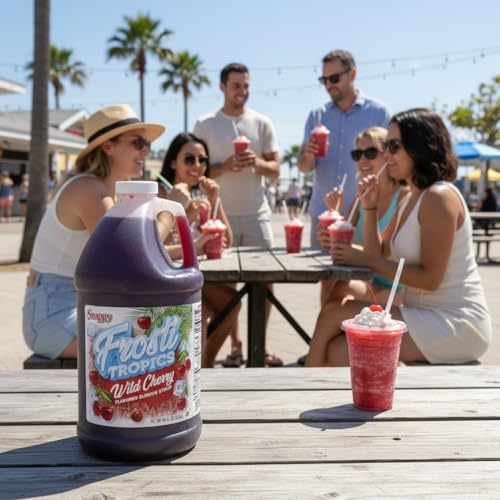 Snappy Frosti Tropics Mix & Match Slushie Syrups, Pick Any 6 Slushie Mixes, Slushie Mix for Frozen Drink Machine, Slushy Syrups for Granita, Slush Mix for Smoothie Blends, 1/2 Gallon
