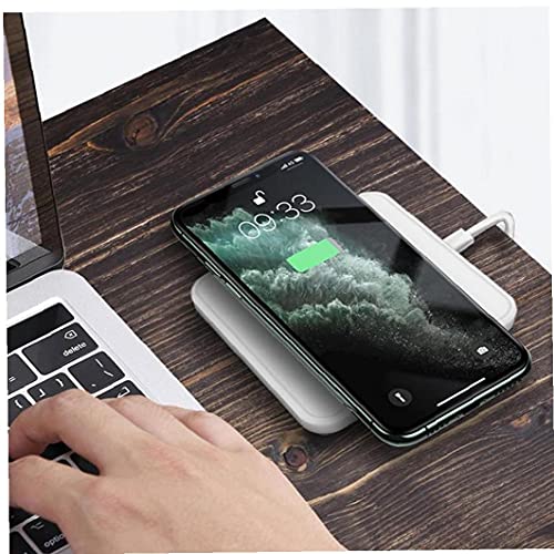 Snelle draadloze oplader 15W Mobiele telefoon Afneembaar Oplaadstandaard Pad Dock White Phone Parts - Image 3