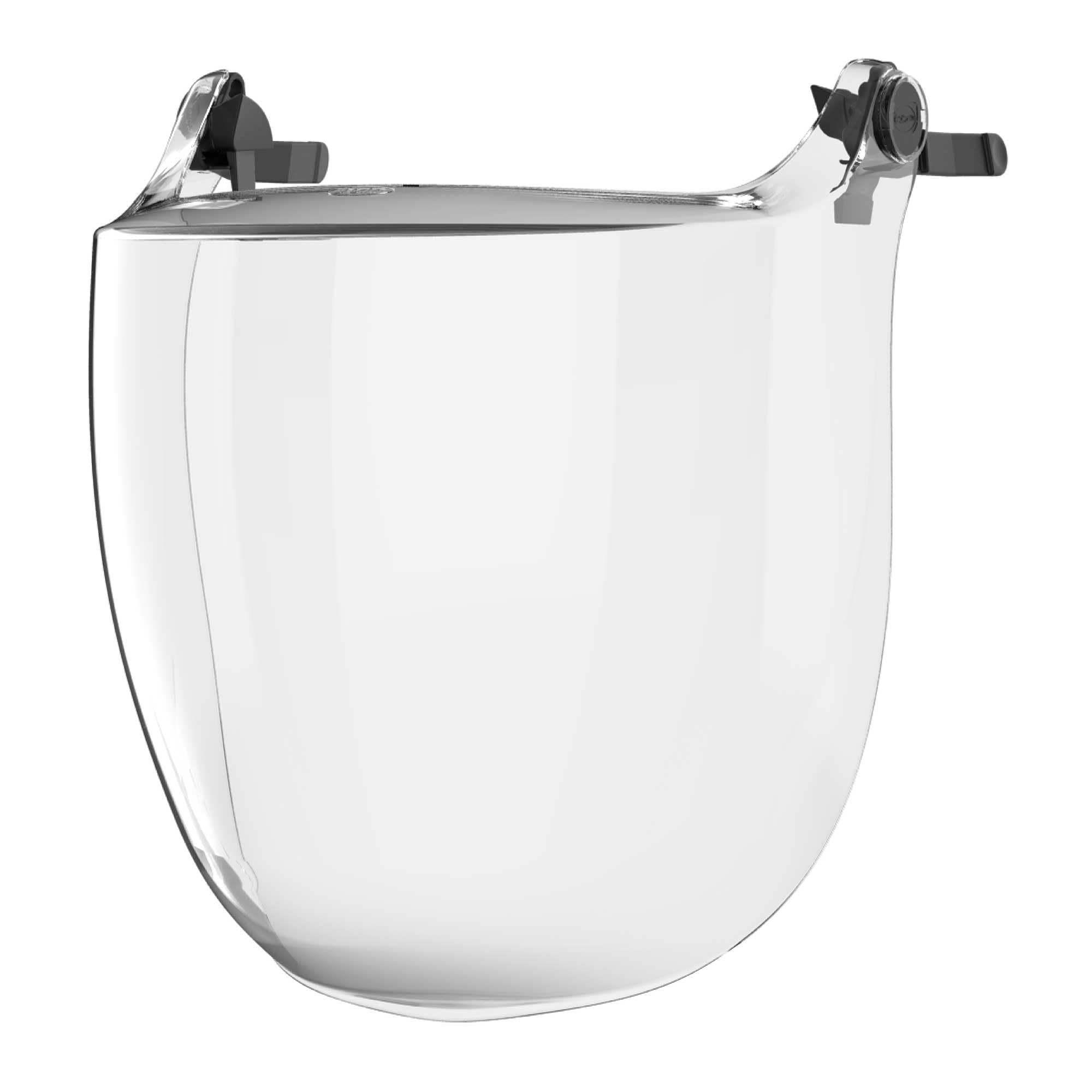 JSP EVOGUARD C4-MAX Industrial Visor - Clear - Eye & Face Protection - Anti-Scratch & Anti-Mist Face Shield Chinguard - Compatible Safety Helmets, Half-Masks & Ear Defenders - EN 166 & EN 170