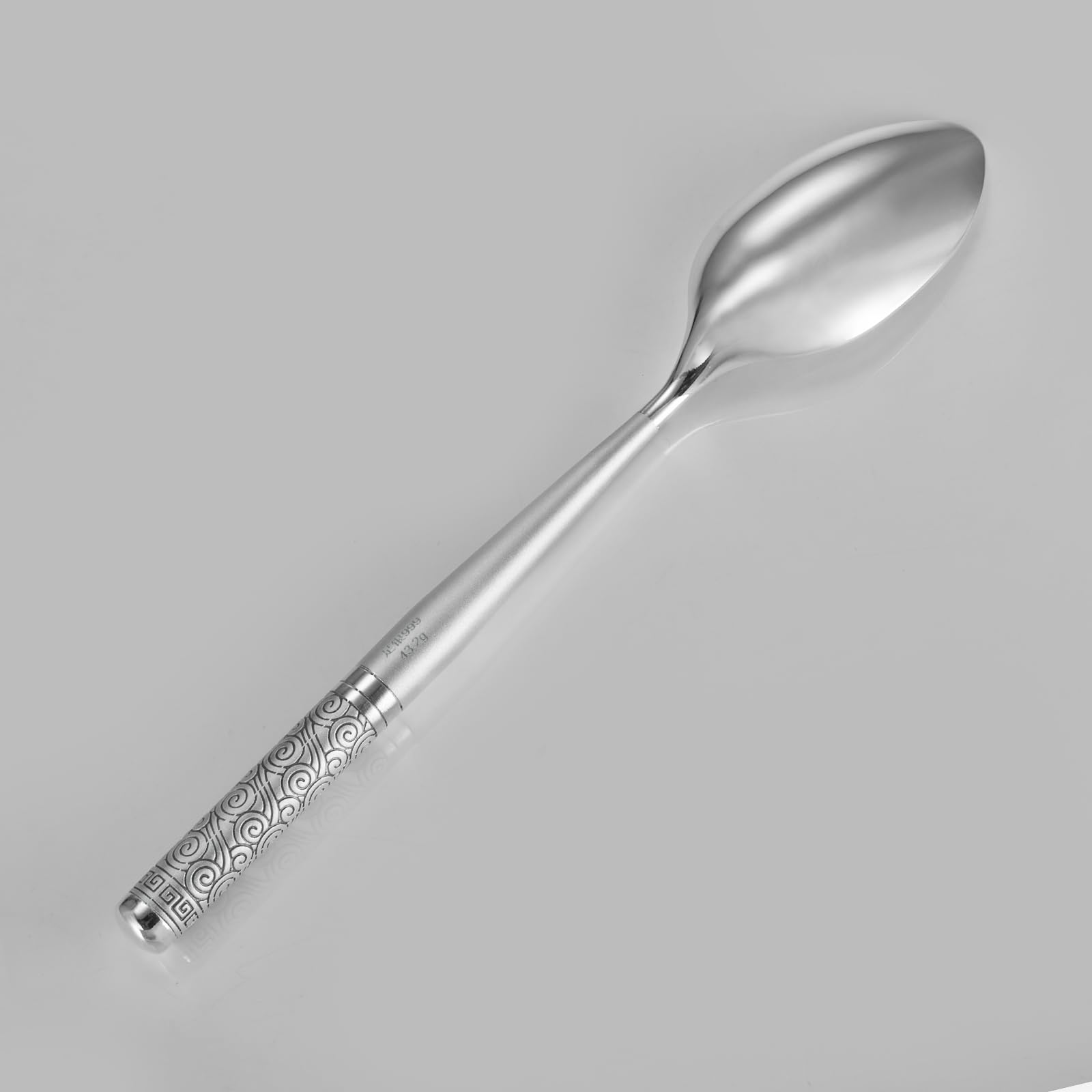 EnerMagiX Sterling Silver Soup Spoon, 999 Pure Silver, 1