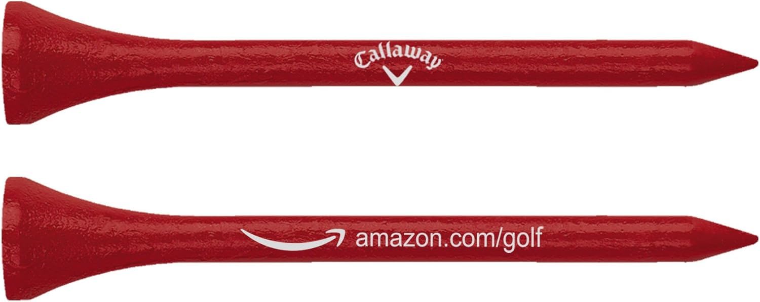 Callaway Holz Golf Tees, 100 Stück Tees (mehrere Farben und Größen erhältlich)