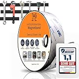 TASTIC - Selbstklebendes Magnetband 3mm x 35mm x 3m. Magnetklebeband selbstklebend extra dick und extra breit. Das Klebeband ist magnetisch, stark klebend und zuschneidbar