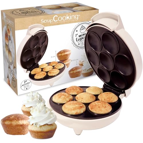 ScrapCooking - Machine à Cupcakes & Muffins - Mini Cupcakes Factory - Appareil pour Créer ses Muffins en 5 Minutes - Cadeau Pâtisserie Cuisine - Recette...