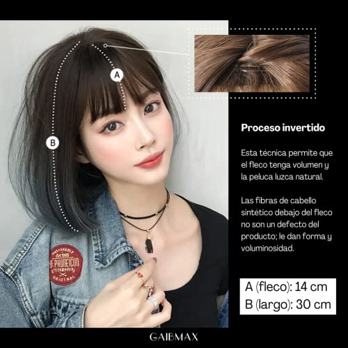 Mejores precios y opiniones de Peluca negra corta de esta semana. 18 Imagen adicional