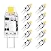 G4 LED Ampoule 12V AC/DC, Blanc Froid 6000K, 1.2W Equivalent à 10W Halogène, Angle de Faisceau 360°, sans Scintillement, Non-dimmable, CRI> 82, 170LM, Lot de 10, CHEERBEE