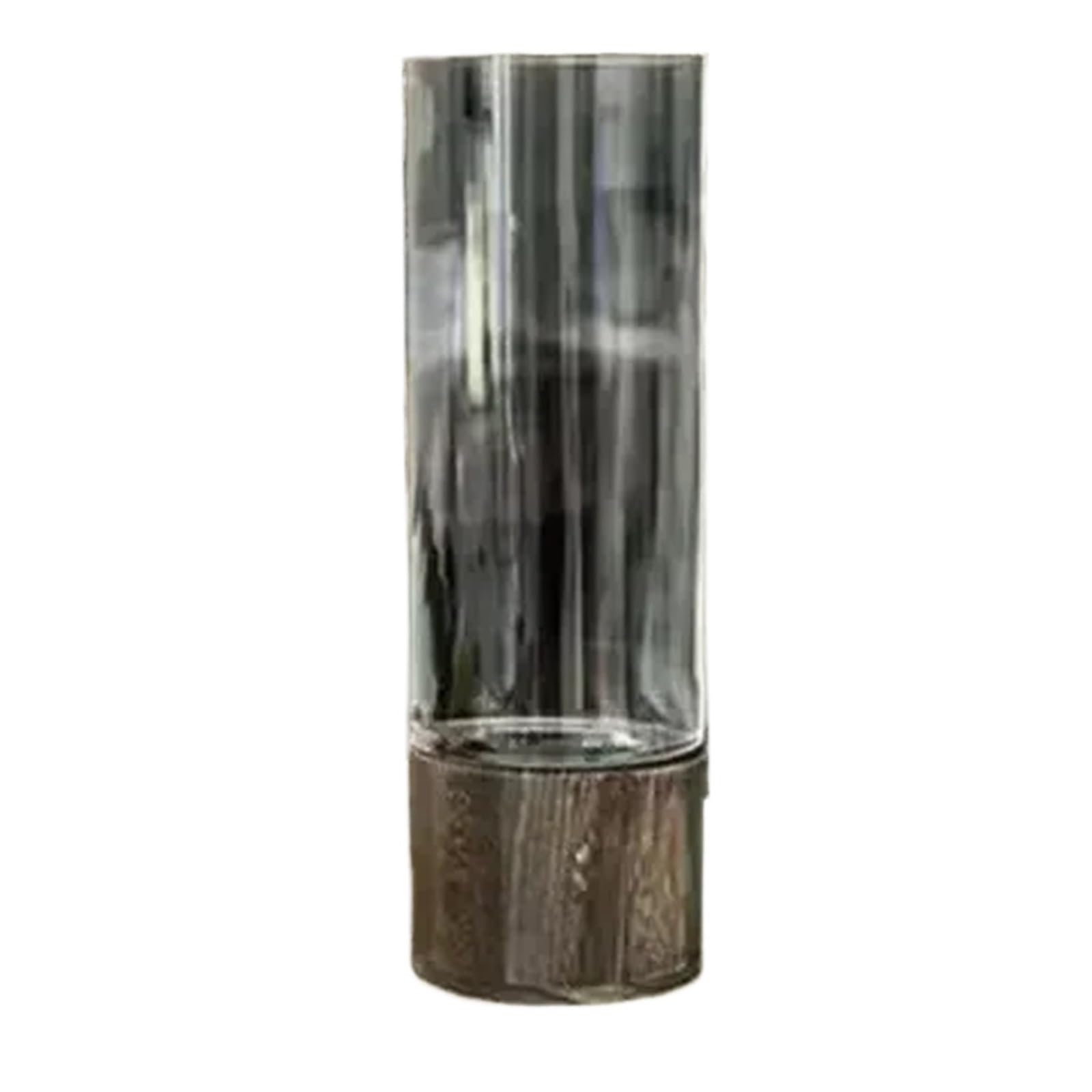 Vases for Flowers Vases Simple Hydroponic Plant Household Living Room Table Inserted Flower Wood Base Transparent Glass Vase Home Decor