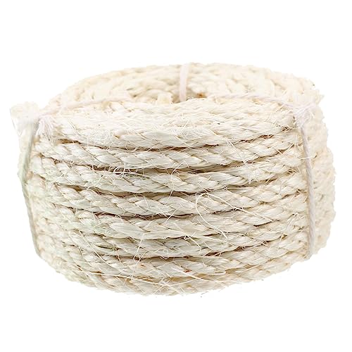 WOONEKY Cuerda De Sisal Natural Cuerda para Arbol De Gatos y Rascador Resistente Al Desgaste para Reparacion DIY Almohadilla De Rascador para Arbol De Gatos