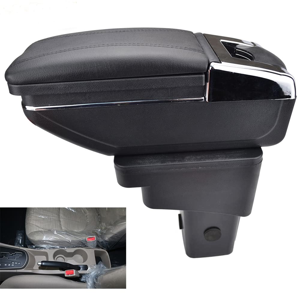 Car Center Console Armrest Storage Box Replacement for Hyundai Verna/Accent/Solaris/Dodge Attitude RB 2012 2013 2014 2015 2016