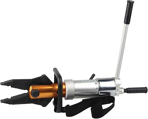 Hydraulic Rescue Pliers Tool, 18T Shear 5.5T Spread, 160mm Opening, Cut Spread Clamp Functions for Metal Pipe Vehicle Parts, Manual Expanding Pliers with Wooden Case (Aluminumboxpacking)