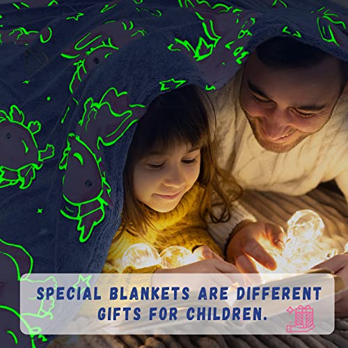 Image of GEULAY Twin Size Axolotl Blanket for Bed & Couch, Cute Cozy Home Room Decor for Kids Teen Girls, Soft Salamander Twin Fleece Throw Blanket for Birthday All Season Decor 60x80inch