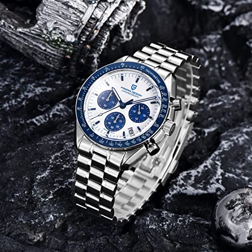 Image of LACZ DENTON Pagani Design PD1701V3 Men's Watches Quartz Men Chronograph Stainless Steel Sports Watches for Mens Waterproof Watches Japan VK63 Movement