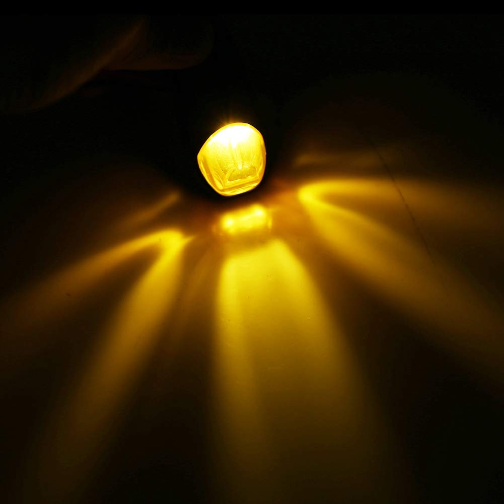 Yctze Luce di segnalazione per auto, 2 indicatori di direzione integrati per moto a LED
