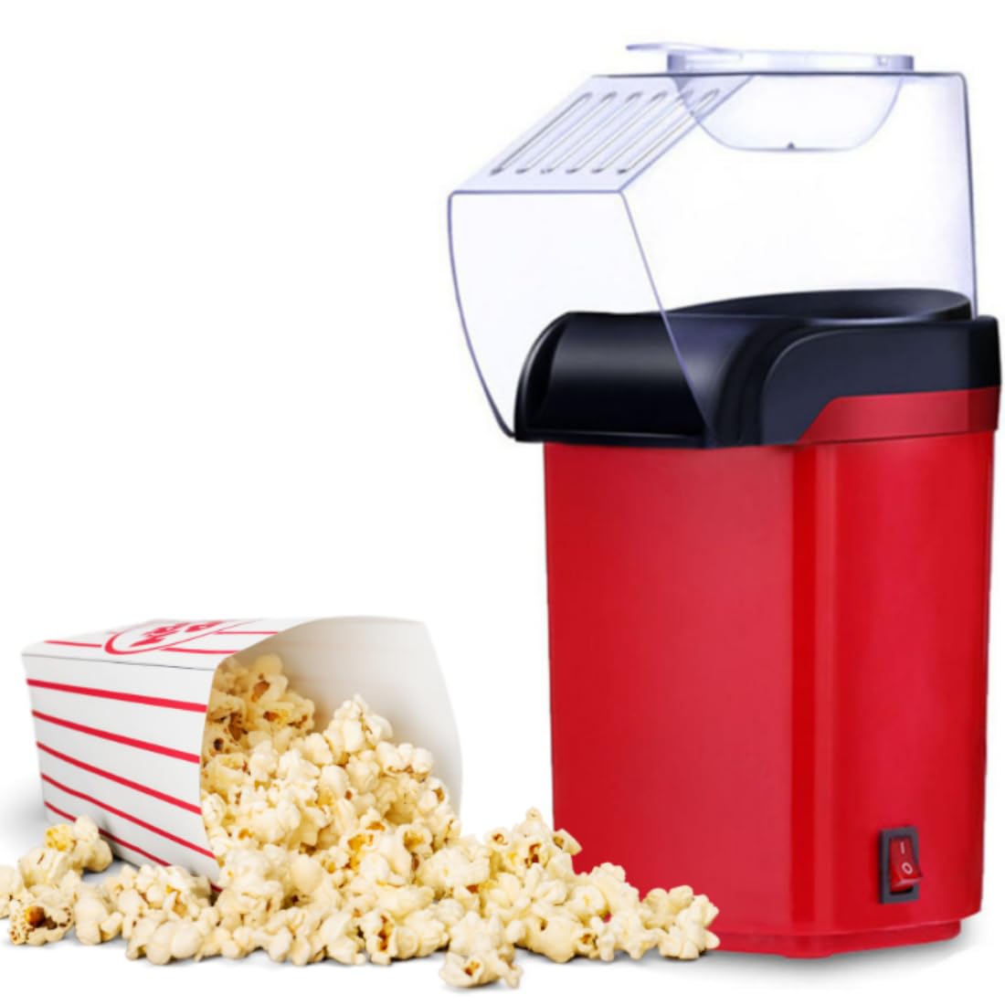 Drumstone [7 Years Warranty] Hot Air Popcorn Maker – Oil-Free, Healthy & Easy-to-Use Popper | Fast Popping, Non-Stick & Easy to Clean | Sleek Design for Home, Parties & Movie Nights | Great Gift Idea-image-7