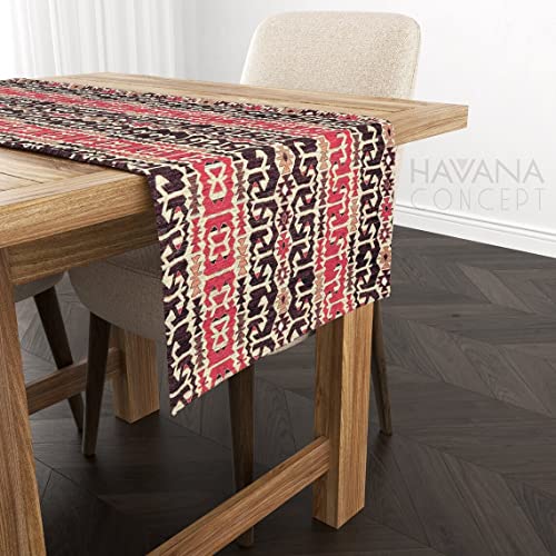 Native American Tribal Print Table Runner - Southwestern Tabletop, Aztec Print Cloth, Stain Resistant Home And Bistro Decor Table Linens (16 X 138) #TOP2