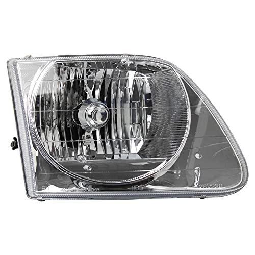 Image of TRQ Passenger Side Headlight Assembly Compatible with 1997-2002 Ford Expedition 1997-2003 F150 2004 F150 Heritage 1997-1999 F250 Lightning Style FO2503182