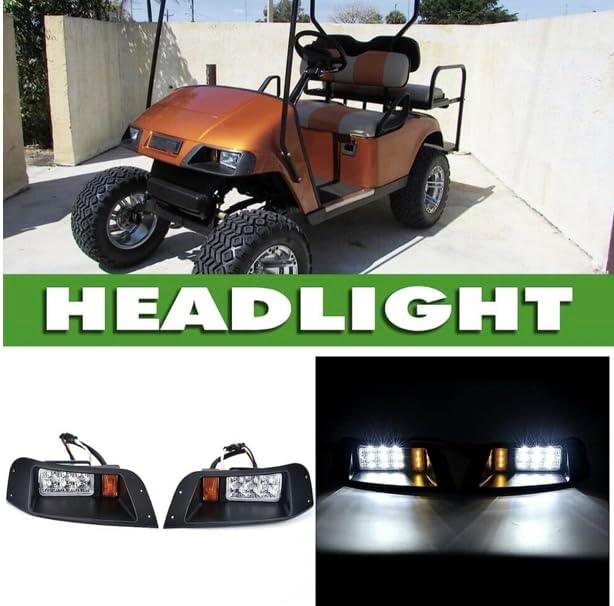 Miniatura 4 de LUXCART EZGO TXT Kit de luces estándar, ajuste de 12-48V, no requiere reductor de voltaje, mejora la visibilidad y el estilo de tu carrito de golf
