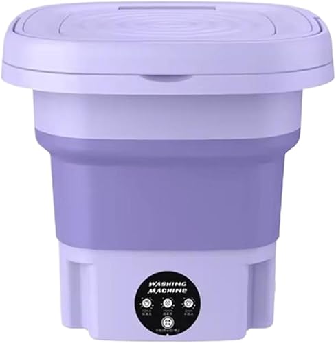 Mini lavadora para el hogar, lavadora portátil con gran capacidad de 8 litros, mini lavadora plegable para calcetines de lencería, ideal para