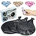 Sunlimity Fun 36" Black Gender Reveal Balloons - Set of 3 Prefilled with Pink, Blue or Multicolored Confetti – Get an Extra Balloon and a Beautiful Box - Baby Shower Gender Reveal Party Supplies