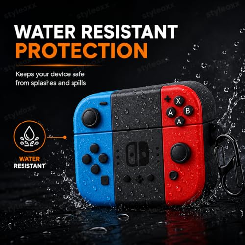 Image of Anvique Silicone Case Cover for Oneplus Nord Buds 4 Pro, Scratch Resistance, Shock Absorption, with Premium Carabiner (Gamepad Cartoon S)