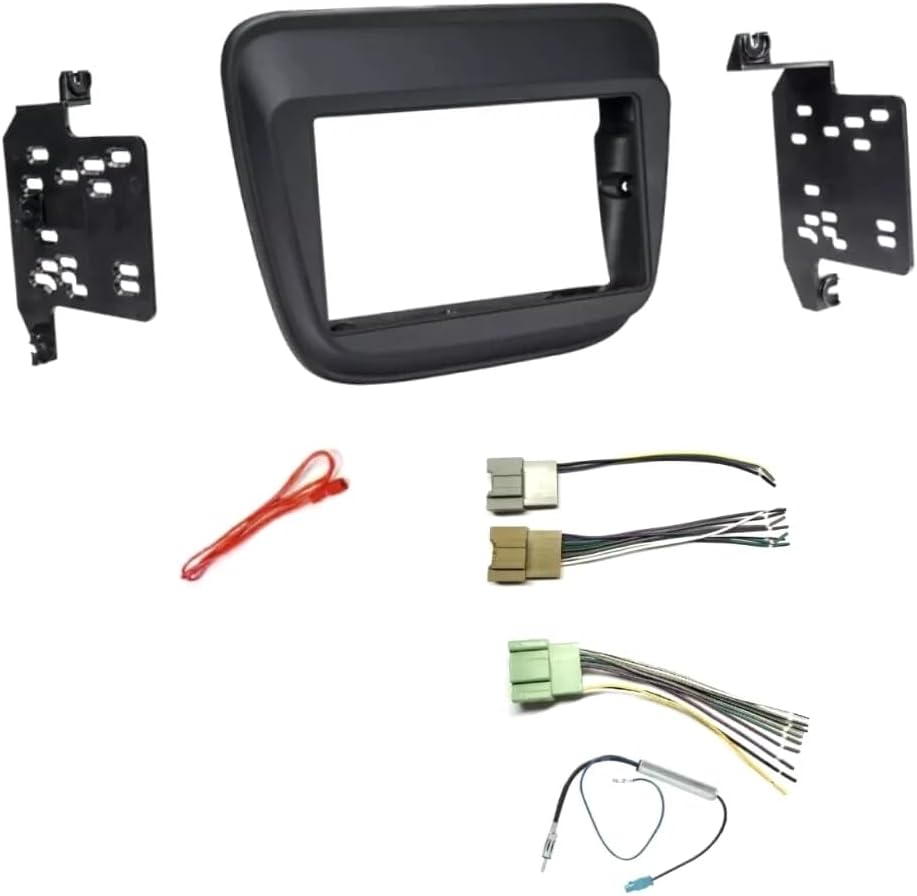 Double Din Car Stereo Install Kit, Wire Harness, and AM/FM Radio Antenna Adapter -Made for Chevrolet: 2016 2017 2018 Malibu -No Factory External Amp Vehicles -No Malibu Limited Model