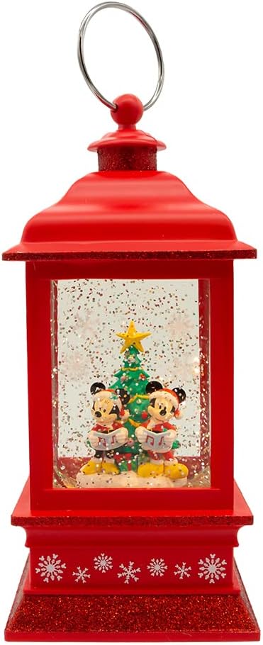 Kurt Adler 9-Inch Battery-Operated Disney© Mickey and Minnie Spinning Musical Light-Up Lantern