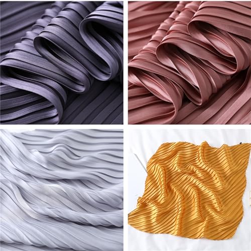 Yizelli Pleated Rhombus Head Scarf Women's Fashion Neck Scarf Solid Color Neckerchief Square Bandana4