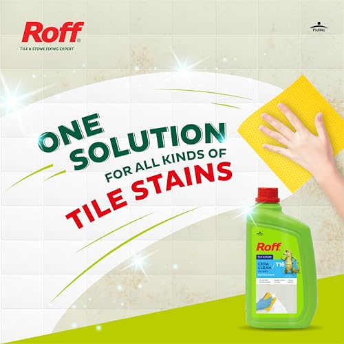 Image of Pidilite Roff Cera Clean All Purpose Tile, Floor & Wall Cleaner 0.5 Liter Pack of 3, Advance, Bedroom & Bathroom Floors, Removes Grease, Dirt & Tough Stains