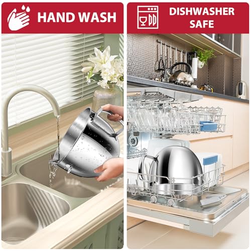 Tazón de Acero Inoxidable 6QT Compatible con KitchenAid miniatura 5