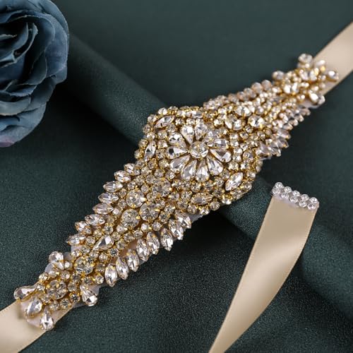Crystal Bridal Belt for Wedding Gown Wedding Dress Belts with Rhinestones for Women3