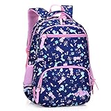 Schulrucksack Schultaschen Mädchen,Wasserabweisend Schultasche Kinder Rucksack für Grundschule 1-6 Klasse