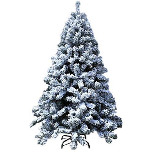 Árbol de Navidad artificial de pino verde nevado y 270 cm para decoraciones de salones grandes