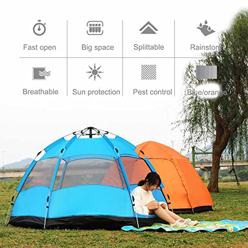 Carpa hexagonal para camping 3-4 personas impermeable miniatura 2