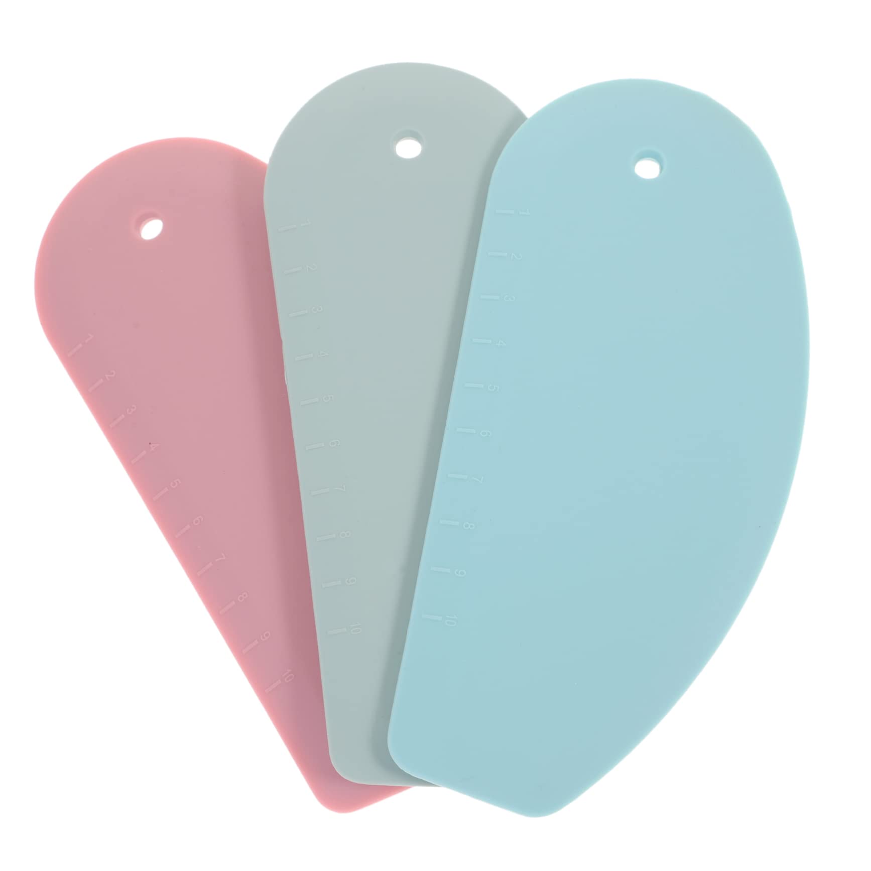 VINTORKY 3pcs Silicone Baking Utensil Set Dough Scraper Butter Cutter for Kitchen Baking Cooking