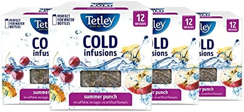 Tetley Summer Punch Cold Infusions (4 Boxes of 12 Tea Bags)