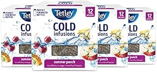 Tetley Summer Punch Cold Infusions (4 Boxes of 12 Tea Bags)