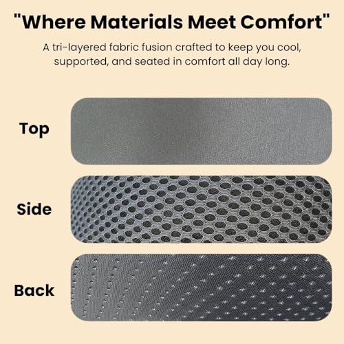 Image of Memory Foam Car Seat Back Support, Orthopedic Lumbar Back Rest for Back Pain Relief, Back Support Pillow for Office ChairCarBack Support Pillow,-Seat Cushion (Grey, Chair Squre CUSION)