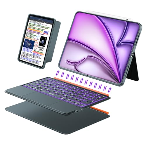 Trackpad più grande e preciso: supporta gesti multi-touch completo, rifiuto intelligente del palmo. Consente di navigare su iPad con controlli gestuali multi-dito, come toccare, scorrere, scorrere e cambiare app. Aumenta la produttività in movimento per modificare documenti, navigare sul Web e creare presentazioni.