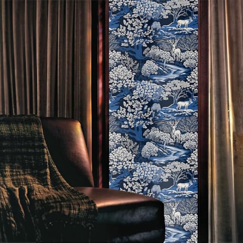 Vinilo decorativo azul 15.7x118 pulgadas para ventana miniatura 2