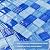 Adedeo Glass Pool Tile Mosaic Backsplash Mixed Blue 12 Inch 5-Pack