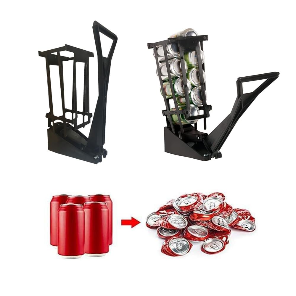 plastic Can Crusher Wall Mount Recycler Waste Recycling
