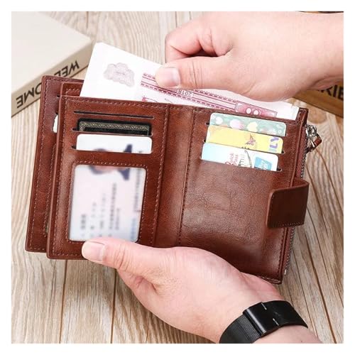 Cartera cuero de alta calidad para hombre con tarjetero elegante 6
