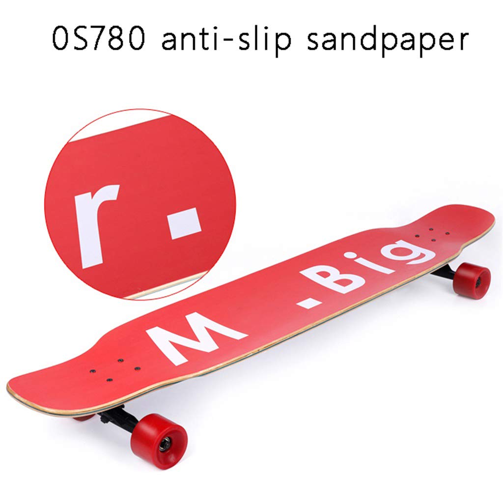 Planche à roulettes Portable Kick Skate Board Cruiser Planches à roulettes en érable Canadien pour Enfants débutants Adultes, 46"x 9"