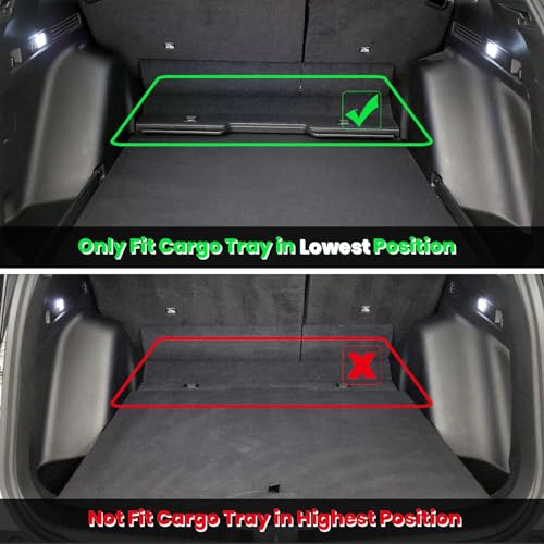Image of HAFIDI Cargo Liner for 2023 2024 2025 2026 Honda CR-V (Fit for CRV Fuel Models, Cargo Pallet Lower Layer) (Not fit CRV Hybrid Models) All Weather TPE Car Trunk Mat Custom Accessories - Black