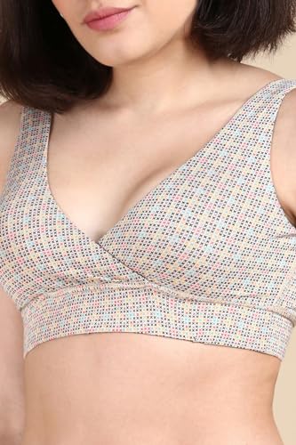 Image of &Circus Maternity Bra | Nursing Bra for Women | Pull Down Feeding Bra | Non Padded Bra for Women Slip On | Tencel Micromodal