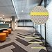 Oruola Floor Tape for Classroom,Nylon Carpet Marker Strips,24.6 Feet Carpet Spots for Classroom,Teachers, Office, Social Distance,Spot On Carpet Marker Strips 1In Width Yellow